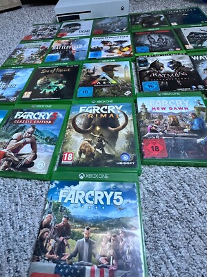Microsoft Xbox One S 1TB Spielkonsole - Weiß + 21 Spiele (auch nur Spiele)