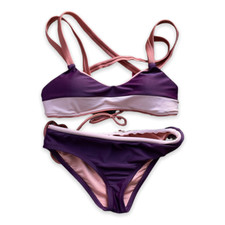 Seea Swimwear Two Piece Bikini Swimsuit Purple Pink