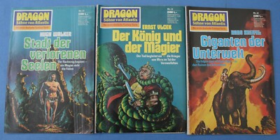 Fantasy - Dragon Söhne von Atlantis - 3 Hefte - Nr. 10-12- Gelesen