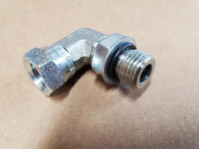 Boss Manifold Fitting 90° Elbow 9/16 O-ring x 1/4'' Pipe Swivel NPT HYD01620 AM