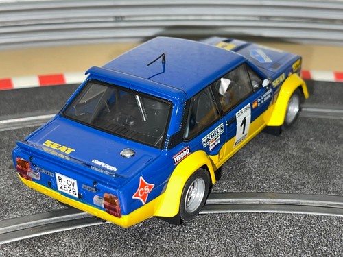 1163-Scalextric SCX FIAT 131 ABARTH #1 Zanini Petisco Rally Costa Brava slot car - Imagen 2 de 3