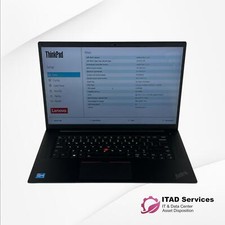 Lenovo Thinkpad P1 Gen 4i Core I7-11850h 2.50ghz 64gb Ram 1tb Ssd Wrnty Read