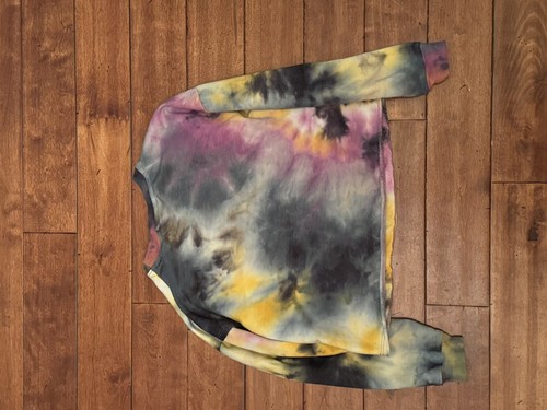 Art Class Girls Size M(7/8) Tie Dye Multi Color Crop Top Sweatshirt - Picture 3 of 3