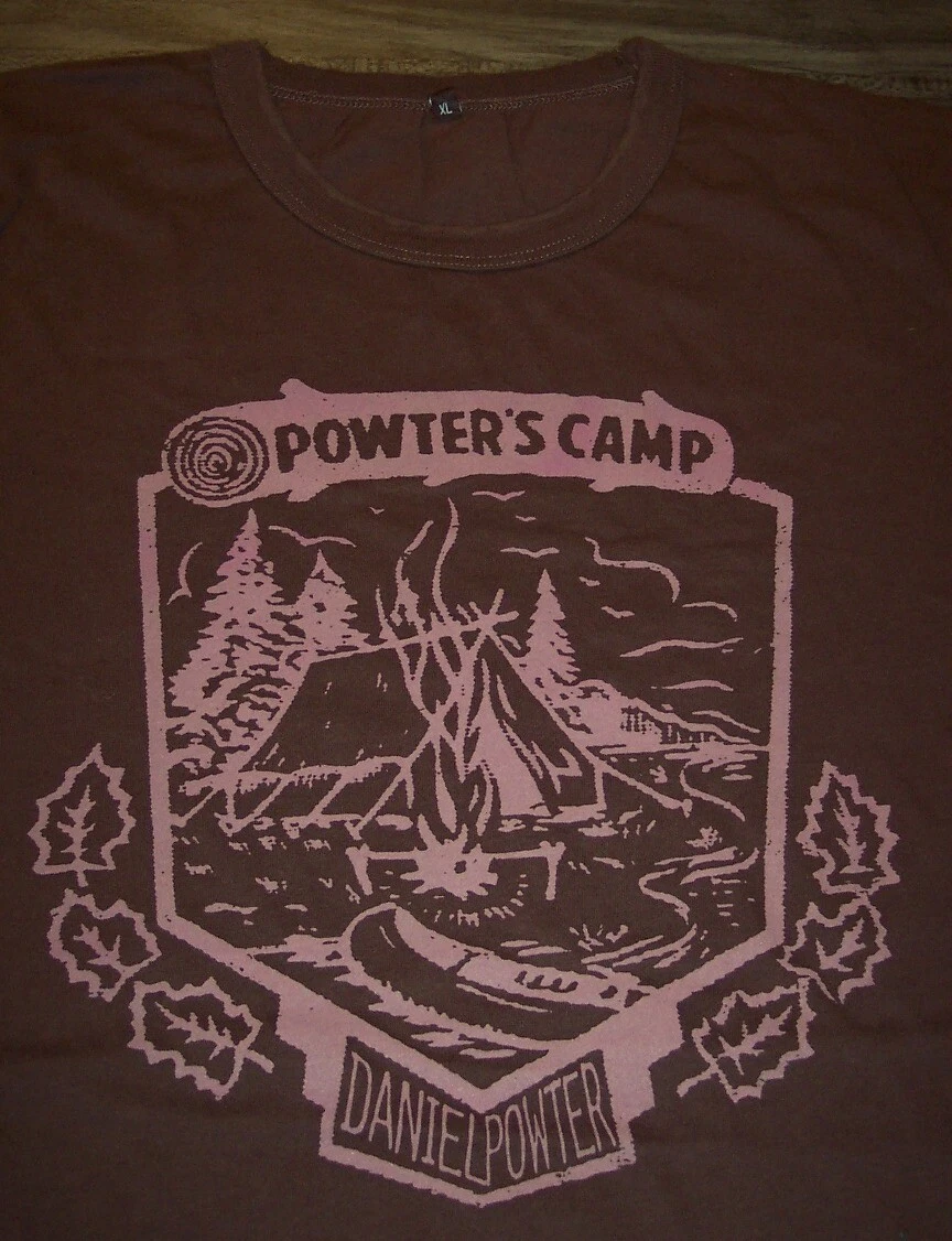 Vintage Style DANIEL POWTER Powter's Camp T-Shirt Mens LARGE NEW