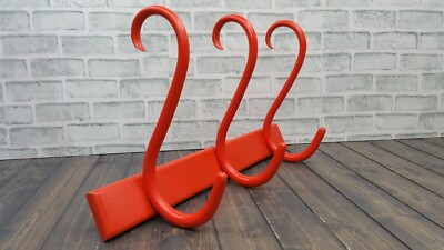 1960's AKITA MOKKO Japan Bentwood ORANGE Hanger Rack Wall Hanging Retro Style