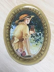 COCA COLA Small Vintage Tip Tray 6in x 4.5in Victorian Lady