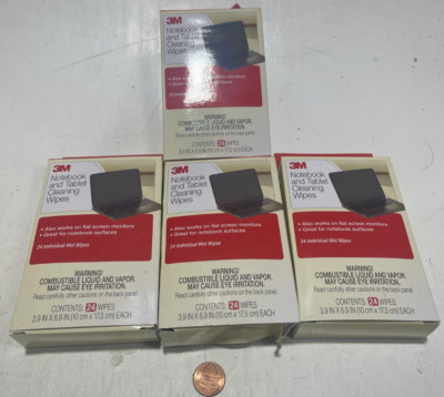 3M Computer Screen And Monitor Cleaning Wipes - 24 Pack X 4 = 96 Wipes