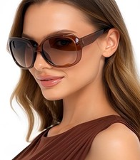 Sunglasses Womens Fashion Big Driving Sun Glasses Trendy Ladies Uv400 Luxury New