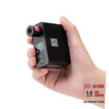 LED Screen Electric Mini Bike Pump PRO - Max 120 PSI with Gauge - Auto Stop