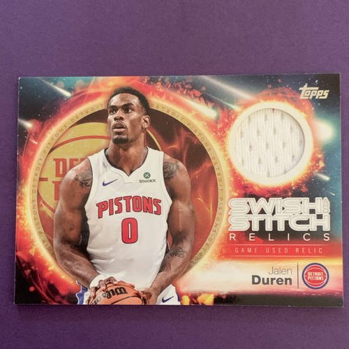 Jalen Duren #SST-JD 2025 Topps Swish and Stitch Relic card