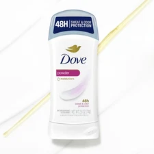 Dove Invisible Solid Antiperspirant Deodorant Stick for Women, Powder, For Al...