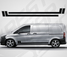 For Mercedes Vito Van Graphics Side Stripes Van Decals Vinyl Stickers