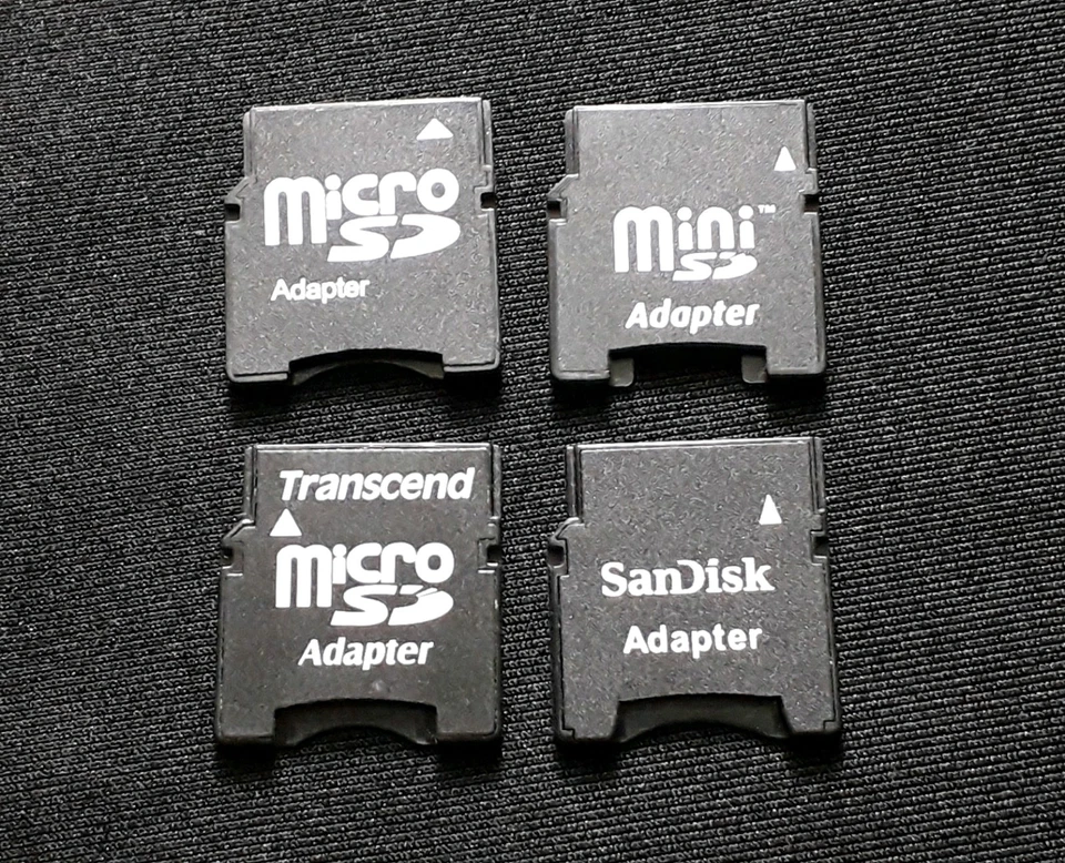 X4 Micro SD Card To miniSD Adapter Bundle For Digital Camera / Phone Mini SD - Image 2 of 2