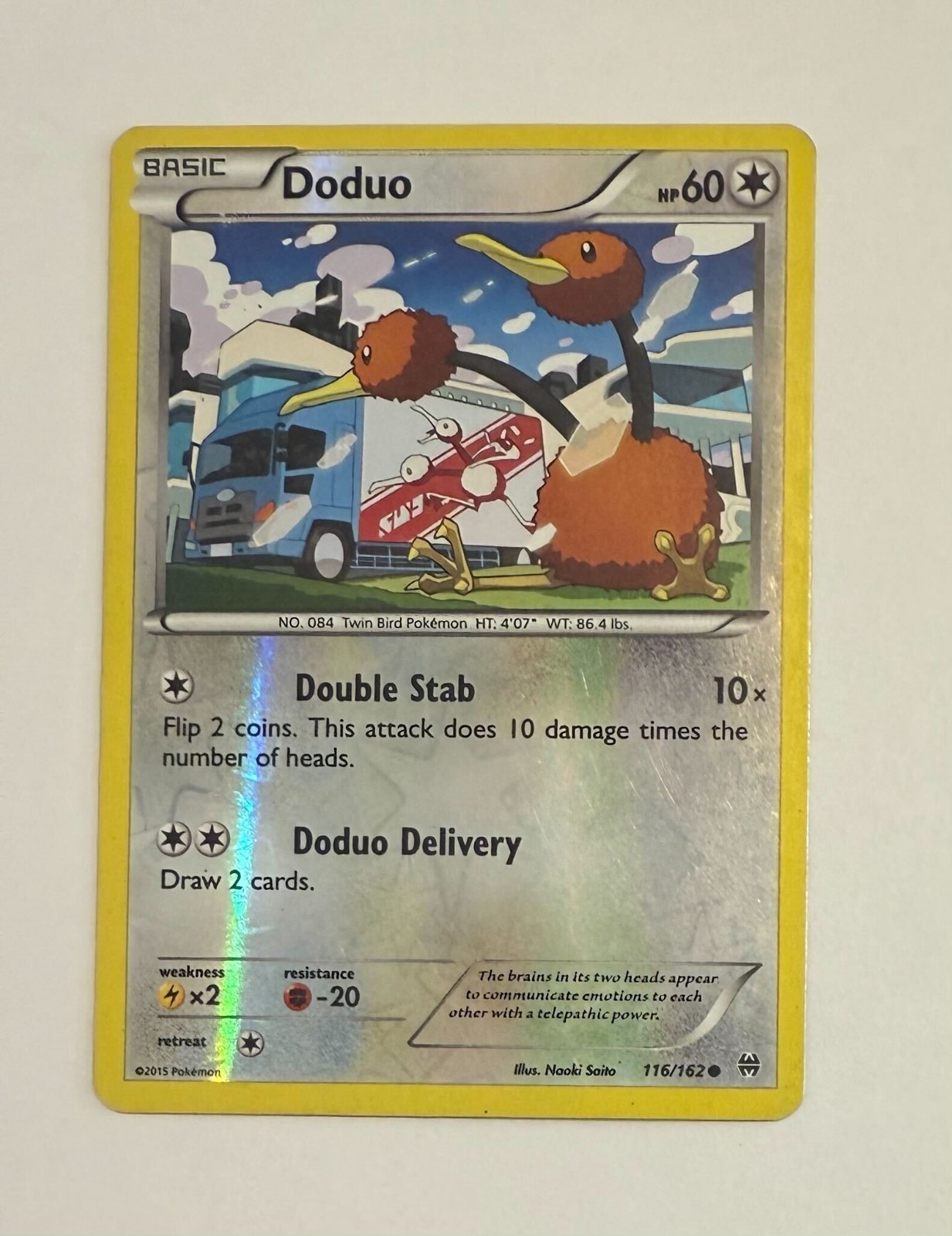 DODUO 115/162 REVERSE HOLO XY BREAKTHROUGH POKEMON TCG COMMON