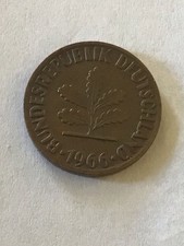 2 Pfennig M&uuml;nze Von 1966 D
