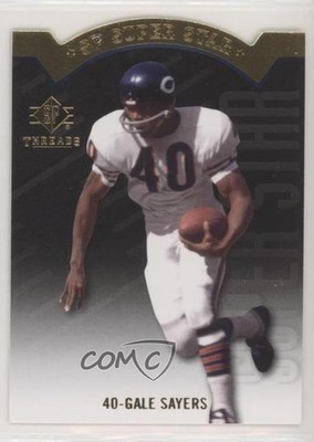 2009 SP Threads SP Super Star Die-Cuts Gale Sayers #AP40 HOF 4m3