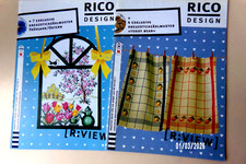 2 Kreuzstich Hefte von RICO mit insgesamt 11 versch. farbigen Stickvorlagen