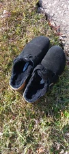 Birkenstock Boston Shearling Suede  Black Clogs Size 9 US 40 EU 