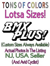 BMX Plus Magazine Logo Die Cut Vinyl Decal OUTLINE-ONLY VTG Old School BMX 1980s