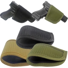 Tactical Hook & Loop Pistol Holster Ambidextrous Gun Holster for Concealed Carry