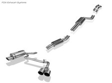  Edelstahl Komplettanlage BMW 3er E46 318i 320i 325i 328i je 2x90mm schräg