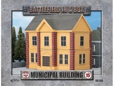 Battlefield in a Box Municipal Building Prepainted 15mm Terrain BB206