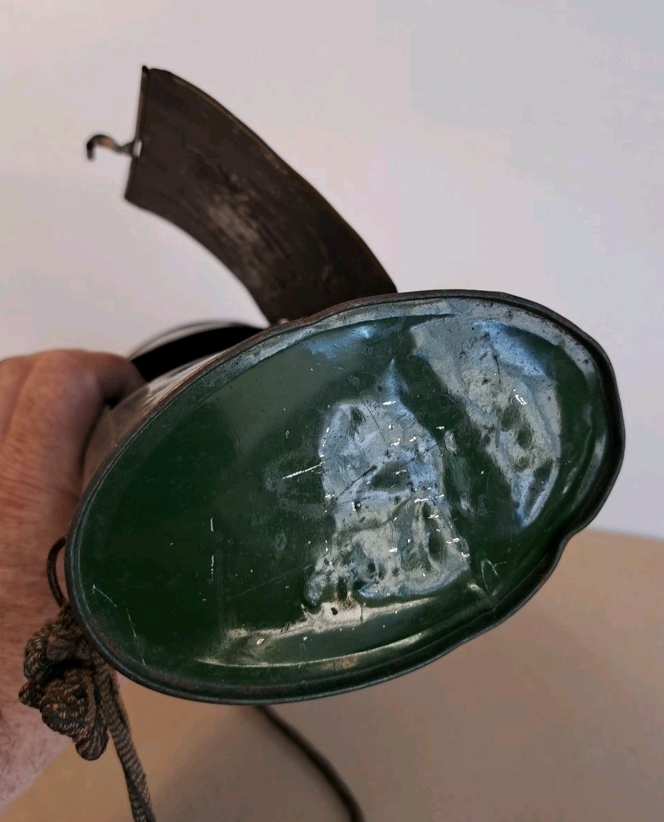 Lithographeated sheet metal box botanist plant specimen storage bag 1920 Germany