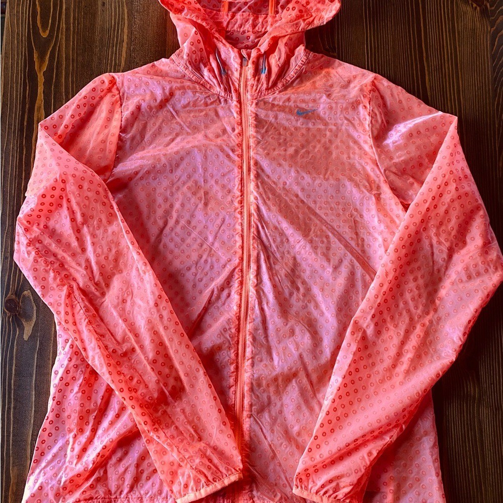 Nike Orange Dotted Running Jacket - image 1