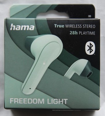 KOPFHÖRER FREEDOM LIGHT in-ear HAMA True Wireless Stereo Bluetooth Box mint NEU