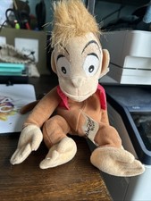 Disney Aladdin Abu Plush Bean Bag Toy Retired Monkey With Tag