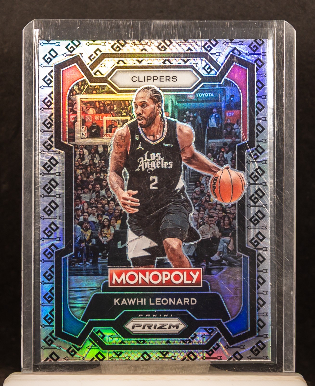 Kawhi Leonard 2023-24 Panini Prizm Monopoly 37 GO Space Prizm