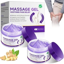 2Pcs Soothing Relief Massage Gel – Turmeric & Emu Oil Arthritis Purple Gel,for