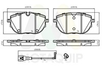 Motaquip Bremsbelagsatz Scheibenbremse LVXL2076 FüR VW Transporter T6 SGA SGH