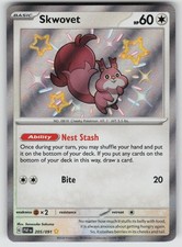 Skwovet 205/091 Holo Paldean Fates Pokemon TCG Near Mint