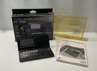 Texas Instruments PS-6200 32KB Personal Organizer Taschenrechner komplett funktioniert