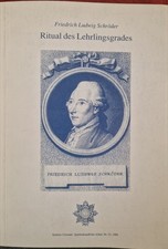 Buch der Forschungsloge Quatuor Coronati Schr&ouml;ter Ritual  des Lehrlingsgrades