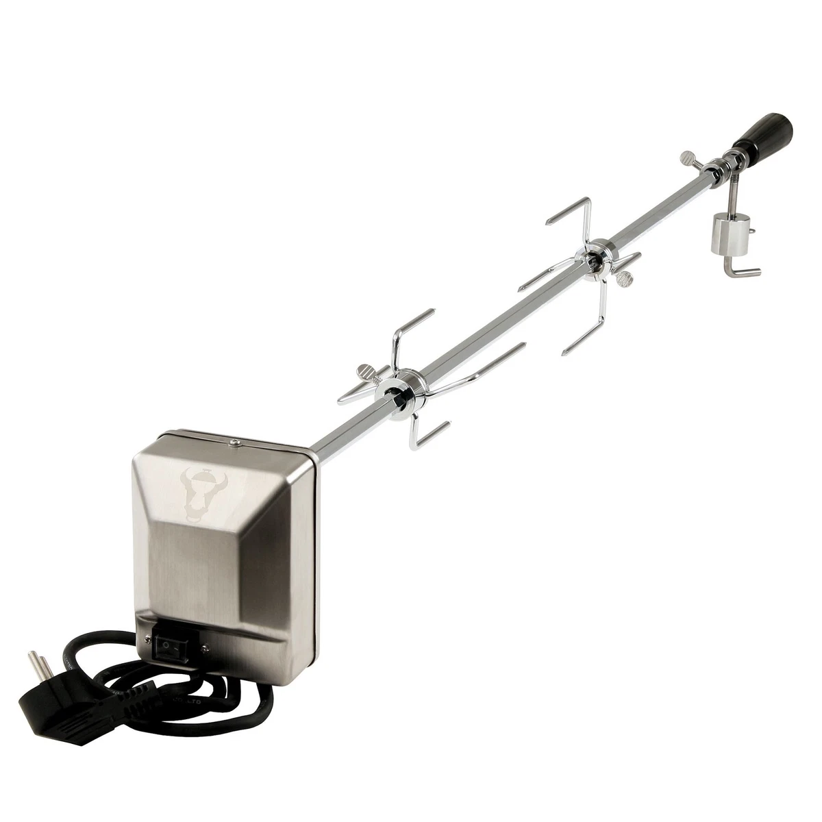 Spiedino Verticale Per Carne In Acciaio Inox 304 – 3 Punte Rimovibili 20/25/30 Cm, Base Raccogli-sughi, Per Barbecue E Forno - 5