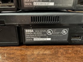LOT of 2 Sega Saturn Model 1 Console Only MK-80000A UNTESTED