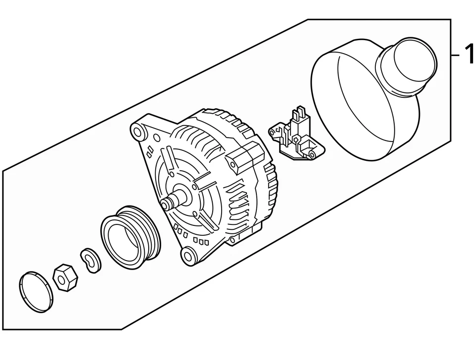 Alternador compatible con 13-18 AUDI A8 2062974 Foto 4 de 4