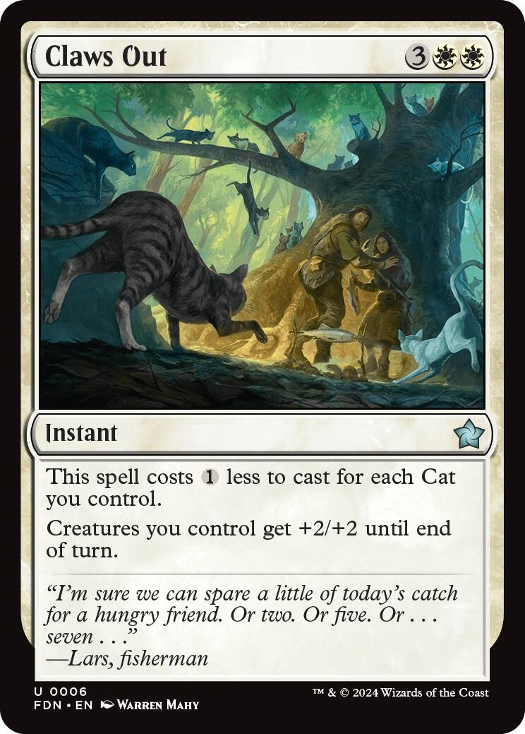 Claws Out Foundations [6] Foil NM