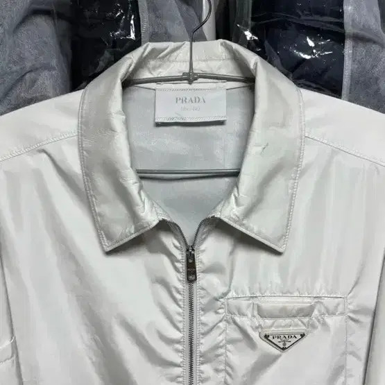 Prada White Nylon Jacket - Size 50, Authentic thumbnail 2
