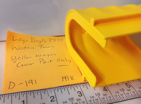 Lego Duplo 2435 Western Town Yellow Wagon Cover Part Only Vintage 1998