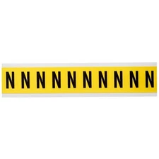 BRADY 3430-N Letter Label,N,1-1/2in.Hx7/8in.W 32MF87