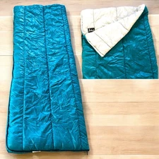Slumberjack Blue Gray Adult Sleeping Bag Blanket Reversible 78 x 32 Camp Outdoor