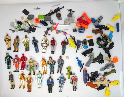 GI JOE ARAH Figures mixed lot incomplete 1980s/1990s accessories lot