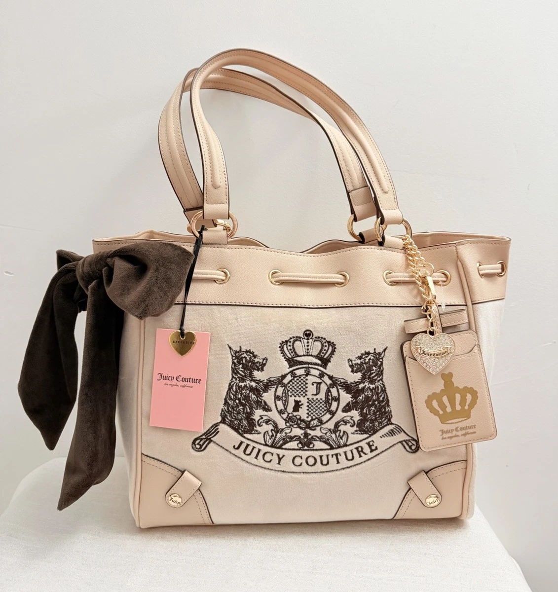Juicy Couture Leather Exterior Brown Bags & Handbags for Women for