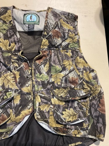 Master Sportsman Men's Size 2XL Turkey Hunting Vest Camouflage Zip Back - Picture 6 of 7