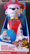 Paw Patrol Marshall Action Bubble Blower. Blows Continuous Bubbles Ages 3+