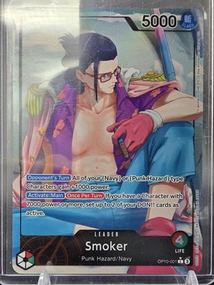 OP10-001 Smoker Leader V2 Alternative Art - One Piece TCG ENG