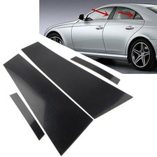 4x Door Trim B Pillar Post Black Cover For Mercedes-Benz CLS C219 2006-2011 07
